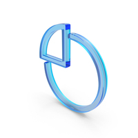 Outline Pie Chart Icon Glass PNG & PSD Images