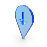 Point Sign Map Icon Glass PNG & PSD Images