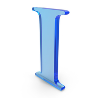 Glass Roman Number 1 Icon PNG & PSD Images