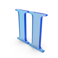 Roman Number 2 Icon Glass PNG & PSD Images