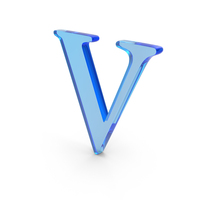 Roman Number 5 Icon Glass PNG & PSD Images