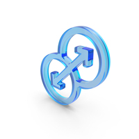 Both Side Transition Icon Glass PNG & PSD Images