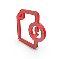 Warning Document Icon Glass PNG & PSD Images