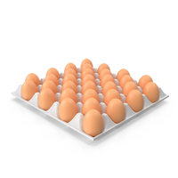 Food Eggs In Tray Brown PNG & PSD Images