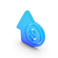 Increase Growth Symbol Glowing PNG & PSD Images