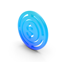 Dollar Symbol Glowing PNG & PSD Images