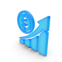 Business Growth Chart Dollar Symbol PNG & PSD Images