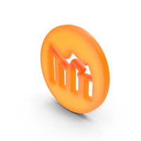 Performance Decline Symbol Glowing PNG & PSD Images