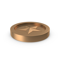 Bronze Star Coin PNG & PSD Images