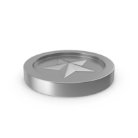 Silver Star Coin PNG & PSD Images