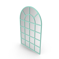 Green Arched Window Mirror PNG & PSD Images