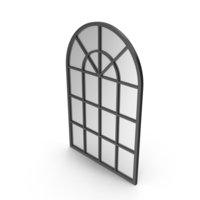 Black Arched Window Mirror PNG & PSD Images