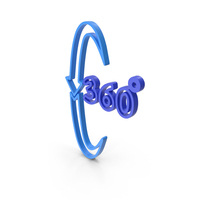 360 Degrees Coloured Icon PNG & PSD Images