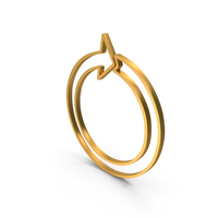 Gold Refresh Outline Icon PNG & PSD Images