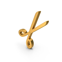Gold Scissor Icon PNG & PSD Images