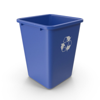 Recycling Bin Blue PNG & PSD Images