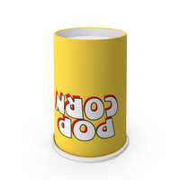 Popcorn Cup Yellow PNG & PSD Images