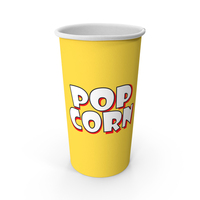 Popcorn Cup Yellow 2 PNG & PSD Images