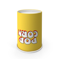 Popcorn Cup Yellow PNG & PSD Images