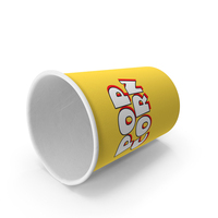 Popcorn Cup Yellow PNG & PSD Images