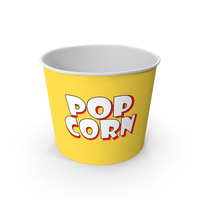 Popcorn Cup Yellow 4 PNG & PSD Images