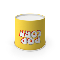 Popcorn Cup Yellow PNG & PSD Images