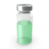 Medicine Sterile Vial 10ml Green PNG & PSD Images