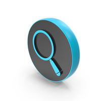 Round Magnifying Glass Search Icon PNG & PSD Images
