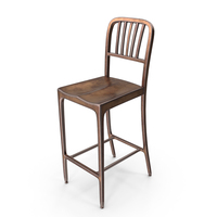 Vintage Cafe Bar Stool PNG & PSD Images