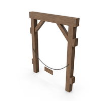 Mine Supports with Chain PNG & PSD Images