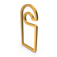 Door Hanger Icon Gold PNG & PSD Images