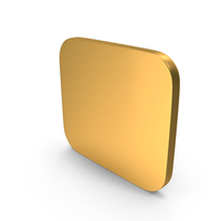 Rounded Square Icon Gold PNG & PSD Images