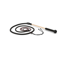Historical Leather Whip Coiled Black PNG & PSD Images