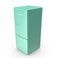Classic Vintage Retro Style Refrigerator PNG & PSD Images