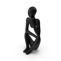 Black Artistic Human Sculpture PNG & PSD Images