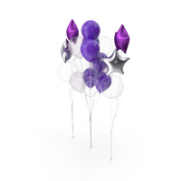 Bunch of Balloons Set PNG & PSD Images