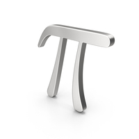 Silver Pi Symbol PNG & PSD Images