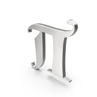 Silver Pi Symbol PNG & PSD Images