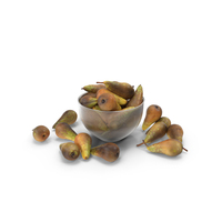 Pear Conference in Decorative Metal Vase PNG & PSD Images