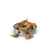 Pear Conference in Metal Round Vase PNG & PSD Images