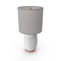 Pierced Ceramic Table Lamp PNG & PSD Images