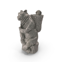 Park Sculpture Masha And The Bear PNG & PSD Images