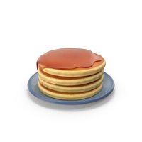 Pancakes Plate With Honey PNG & PSD Images