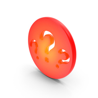 Three Question Marks Symbol Glowing PNG & PSD Images