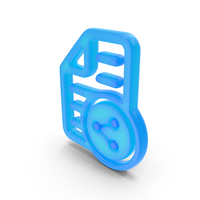 Share Document Symbol Glowing PNG & PSD Images