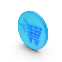 Shopping Cart Symbol Glowing PNG & PSD Images