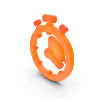 Stopwatch Symbol Glowing PNG & PSD Images