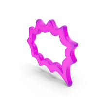 Thought Bubble Shape Symbol Glowing PNG & PSD Images