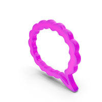 Thought Bubble Symbol Outline Glowing PNG & PSD Images