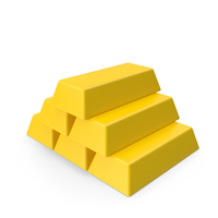 Сartoon Gold Bars PNG & PSD Images